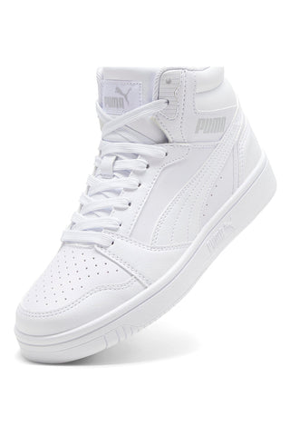 Total weiße Rebound V6 Mid Puma Jr High-Top-Sneaker