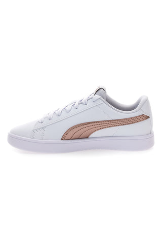 Weiße Puma Rickie Classic JR-Sneaker mit Kupferdetails