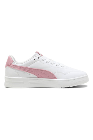 Sneakers bianche con dettagli rosa Puma Court Lally JR