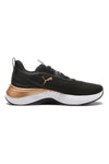 Puma Softride Sera Wns – Schwarze Sneakers mit goldenen Details und Softride-Sohle