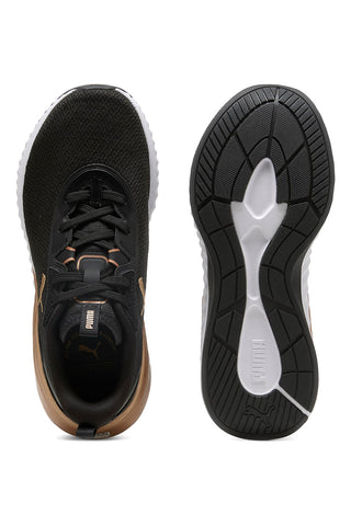 Puma Softride Sera Wns – Schwarze Sneakers mit goldenen Details und Softride-Sohle