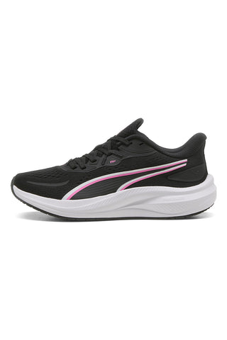 Scarpe running nere in mesh con dettagli rosa Puma Skyrocket Lite 2