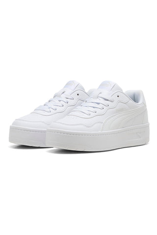 Sneakers bianche platform stile tennis Puma Court Lally Skye