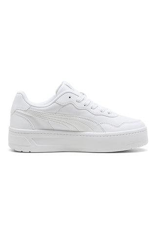 Sneakers bianche platform stile tennis Puma Court Lally Skye