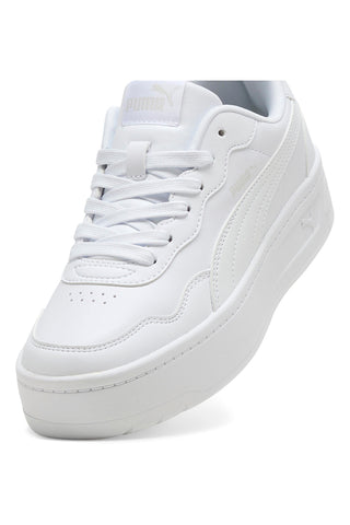 Sneakers bianche platform stile tennis Puma Court Lally Skye