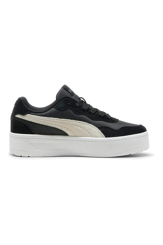 Schwarze Sneaker mit Court Lally Skye SD SoftFoam Puma Flatform-Sohle
