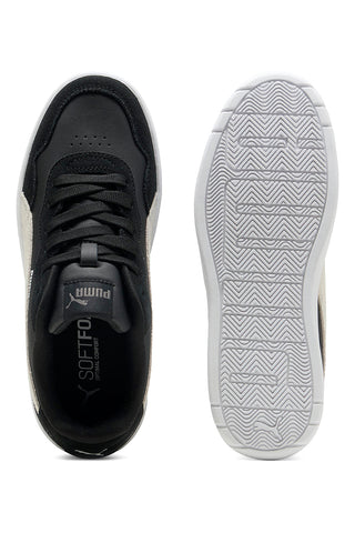 Schwarze Sneaker mit Court Lally Skye SD SoftFoam Puma Flatform-Sohle