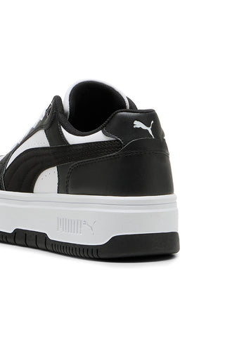 Sneakers bianche e nere platform Puma Rebound Femme Low