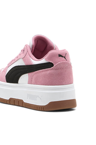 Sneakers rosa e bianche suola flatform Rebound Femme Low SD SoftFoam Puma