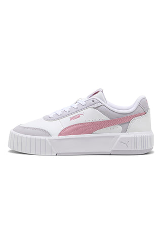 Sneakers bianche con dettagli rosa in materie sintetiche Puma Carina Mia