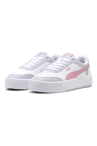 Sneakers bianche con dettagli rosa in materie sintetiche Puma Carina Mia