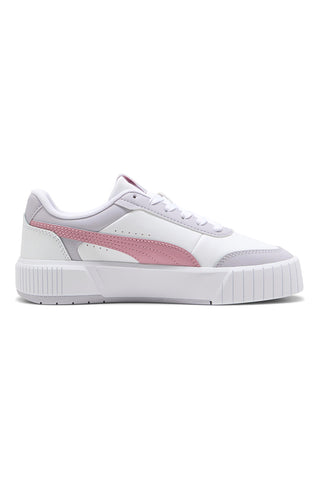 Sneakers bianche con dettagli rosa in materie sintetiche Puma Carina Mia