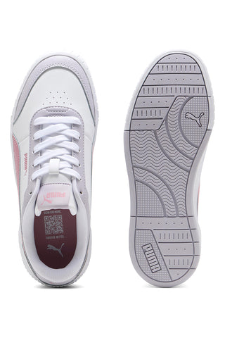 Sneakers bianche con dettagli rosa in materie sintetiche Puma Carina Mia