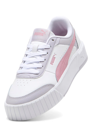 Sneakers bianche con dettagli rosa in materie sintetiche Puma Carina Mia