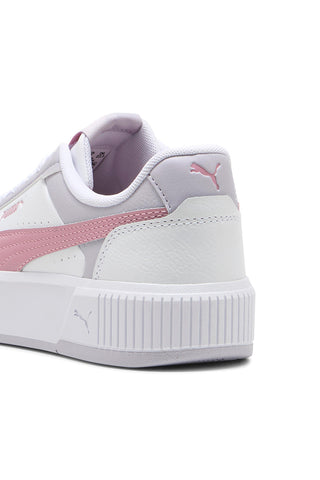 Sneakers bianche con dettagli rosa in materie sintetiche Puma Carina Mia