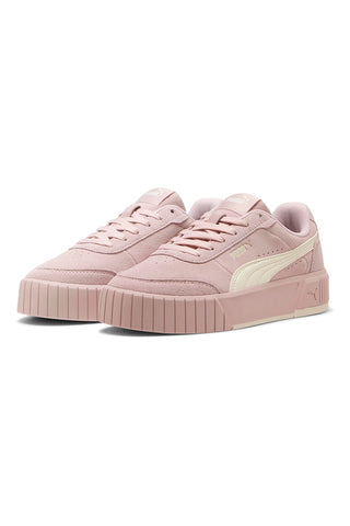 Sneakers rosa in suede con suola rialzata Puma CARINA MIA SD