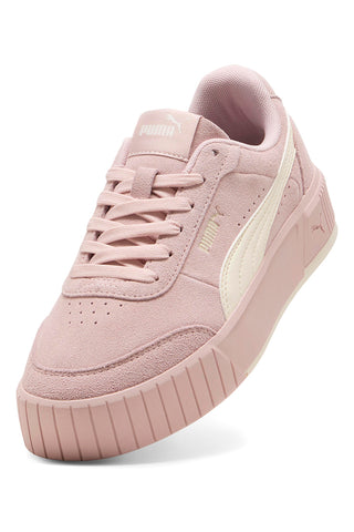 Sneakers rosa in suede con suola rialzata Puma CARINA MIA SD