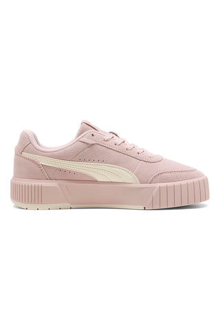 Sneakers rosa in suede con suola rialzata Puma CARINA MIA SD