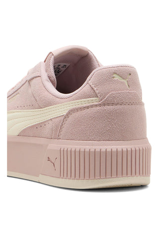 Sneakers rosa in suede con suola rialzata Puma CARINA MIA SD