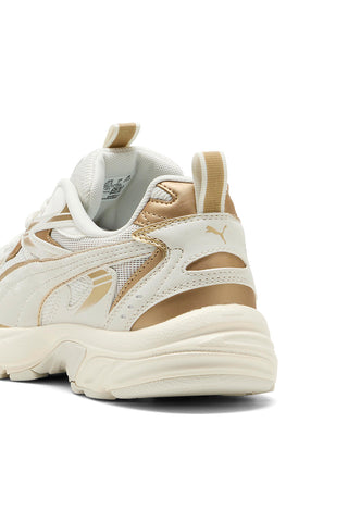 Scarpe da ginnastica panna con dettagli oro Puma Milenio Tech Wmns DaylNight