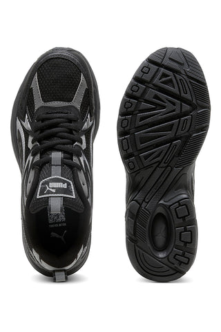 Puma Milenio Tech Wmns Day/Night Schwarze Sneakers mit silbernen Details