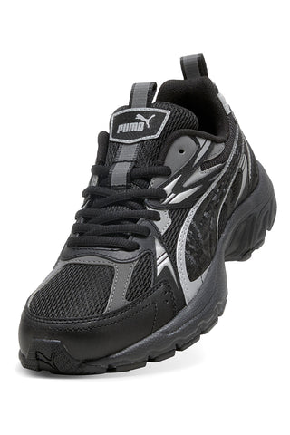 Puma Milenio Tech Wmns Day/Night Schwarze Sneakers mit silbernen Details