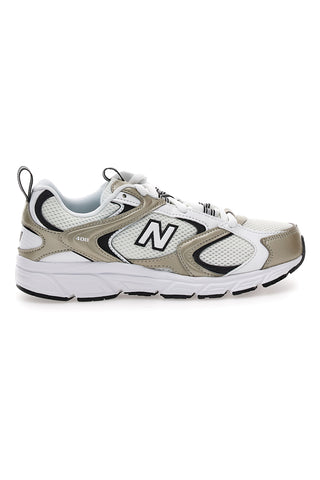 New Balance ML408GL – Weiße und goldene Turnschuhe