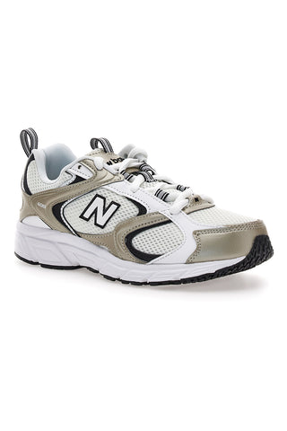 New Balance ML408GL – Weiße und goldene Turnschuhe