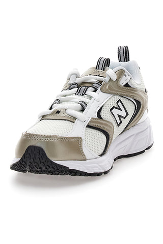 New Balance ML408GL – Weiße und goldene Turnschuhe