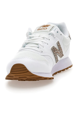 Weiße Sneakers New Balance GW500LW2 mit Animalprint-Details