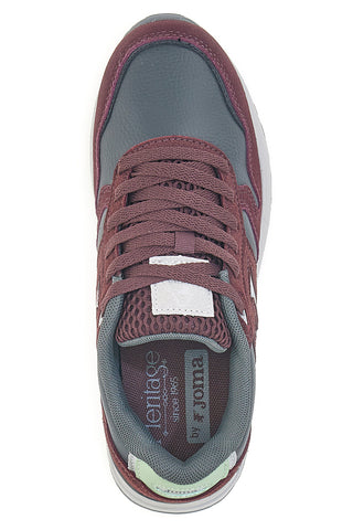Sneakers bordeaux in pelle e materie sintetiche Joma C200 Lady 2520