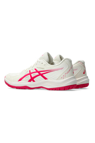 Scarpe Tennis Padel bianche con dettagli rosa leggere e traspiranti Asics COURT SLIDE 4
