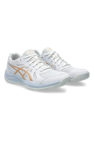 Scarpe pallavolo indoor bianche traspiranti e ammortizzate Asics UPCOURT 6