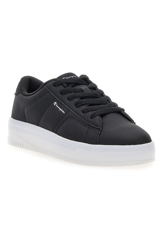 Minimalistische schwarze Synthetik-Sneaker von Champion – TL23 Evolve