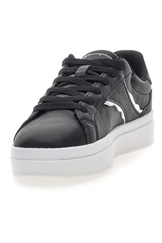 Schwarze Sneakers mit weißer Sohle Champion PRESTIGE PLATFORM