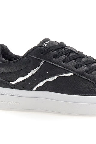 Schwarze Sneakers mit weißer Sohle Champion PRESTIGE PLATFORM