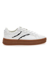 Sneakers bianche con suola marrone Champion PRESTIGE PLATFORM