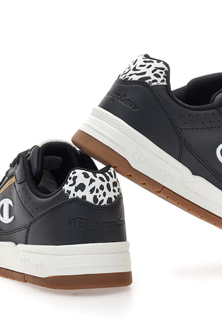Schwarze Sneaker mit Animalier-Details und zweifarbiger Sohle Champion RD18 HERITAGE PERF WNS