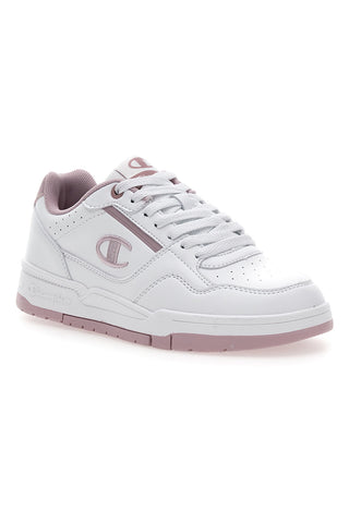 Champion RD18 Heritage Perf WNS Weiße Sneakers mit rosa Details