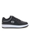 Champion RD18 Low schwarze Sneakers im Tennisstil mit zweifarbiger Sohle