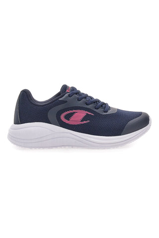 Blaue Sneakers mit rosa Logo aus atmungsaktivem Mesh Champion SYPHON ENGAGE MESH G GS