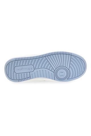 Sneakers bianche stile basket con suola trasparente Champion RD18 Low G GS
