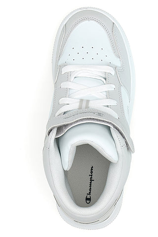 Champion RD18 2 Mid G GS Weiße High-Top-Sneaker mit Logo