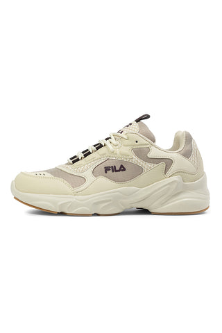 Beige Sneakers mit kontrastierenden Einsätzen und dicker Sohle Fila FFW0194