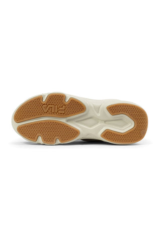 Beige Sneakers mit kontrastierenden Einsätzen und dicker Sohle Fila FFW0194