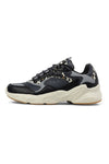 Schwarze Sneakers mit Animalier-Details und dicker Sohle Fila FFW0194