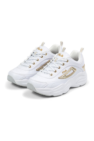 Sneakers bianche con dettagli oro e suola chunky Fila FFW0586