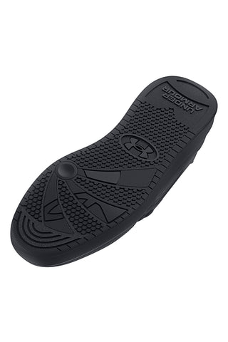 Offizielle Under Armour-Sneaker mit schwarzem Obermaterial aus Leder für alltäglichen Komfort