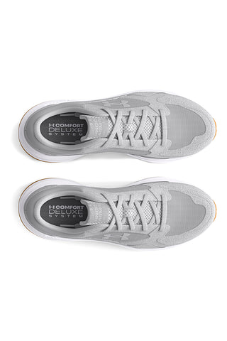 Under Armour – Edge Suede – Gepolsterte Wildleder-Sneaker in Grau