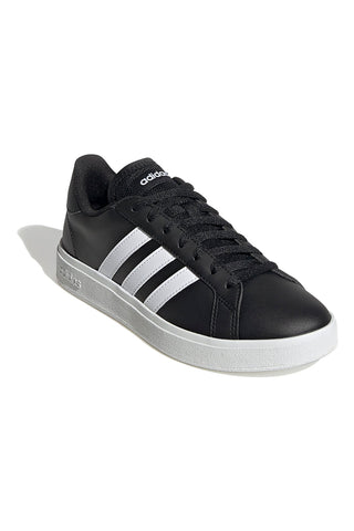 Adidas Grand Court Base 2 Schwarze Sneaker mit weißen 3-Streifen